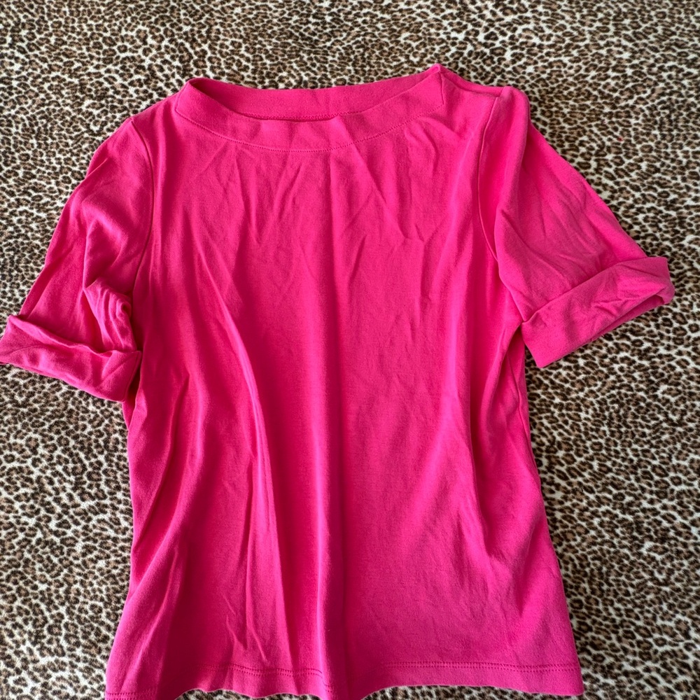 Appleseed's Pink Polo Short Sleeve T-Shirt - Picture 4 of 4